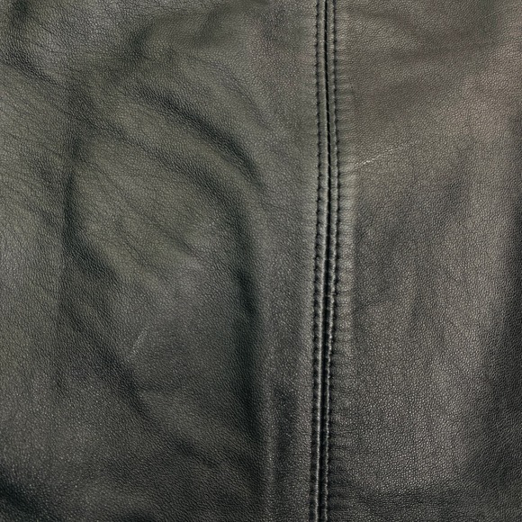 Vintage Lotus Soft Black Leather Mini Skirt Womens Size 8 Punk 80s Glam 90s Goth - Picture 6 of 6